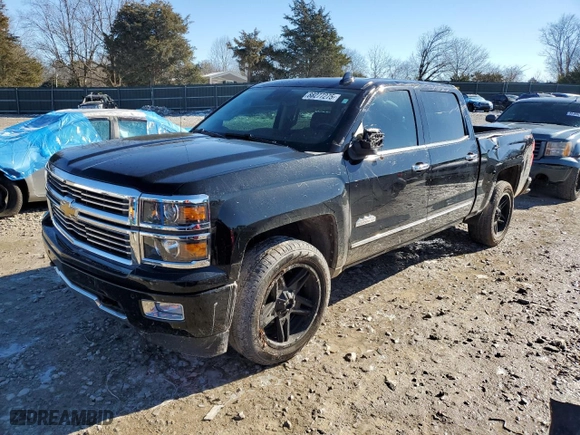 2015 Chevrolet Silverado 1500 High Country with VIN 3GCUKTEC5FG191869, listed as a Copart auction lot 88277275 with 188,336 mi miles and Salvage Title. Bid and sale history available at carsss.com. Image 1.