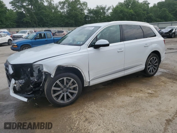 2019 Audi Q7 Premium Plus with VIN WA1LHAF77KD031395, listed as a Copart auction lot 60893815 with 47,008 mi miles and Salvage title. Bid and sale history available at DreamBid. Image 1.