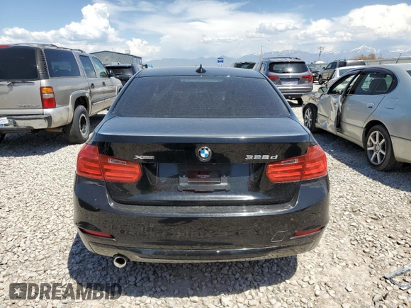2014 BMW 3 Series 328d xDrive with VIN WBA3D5C5XEKX98716, listed as a Copart auction lot 58066525 with 146,528 mi miles and Salvage title. Bid and sale history available at DreamBid. Image 6.