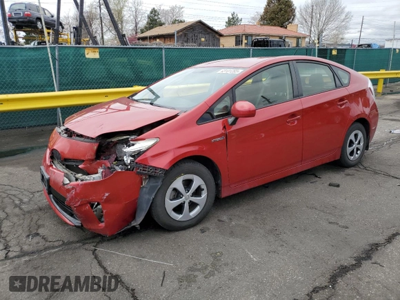 2013 Toyota Prius One with VIN JTDKN3DU9D5645327, listed as a Copart auction lot 53101285 with 190,835 mi miles and Salvage Title. Bid and sale history available at DreamBid. Image 1.