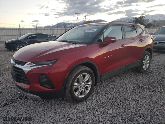 2020 Chevrolet Blazer LT with VIN 3GNKBHRS6LS540172, listed as a Copart auction lot 79830934 with 45,873 mi miles and Salvage Title. Bid and sale history available at carsss.com. Image 1.