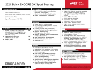 2024 Buick Encore GX Sport Touring с VIN KL4AMESL5RB097673, выставлен на аукционе Copart как лот 54846895 с пробегом 24 731 миль миль и Списание • Salvage title. История ставок и продаж доступна на DreamBid. Изображение 12.