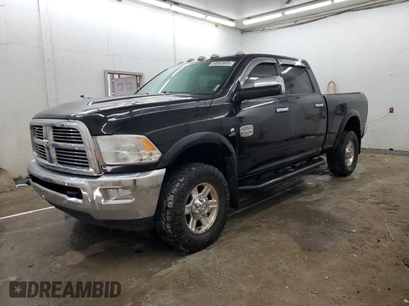 2012 Ram 2500 Laramie Longhorn with VIN 3C6UD5GL6CG210158, listed as a Copart auction lot 44953605 with 199,816 mi miles and Salvage Title. Bid and sale history available at carsss.com. Image 1.