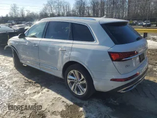 2021 Audi Q7 Premium Plus with VIN WA1LJAF76MD019892, listed as a Copart auction lot 87602805 with 42,407 mi miles and Salvage title. Bid and sale history available at DreamBid. Image 2.