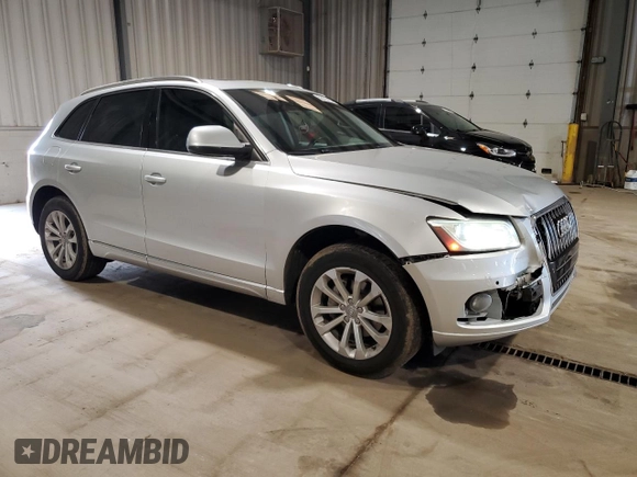 2013 Audi Q5 Premium Plus with VIN WA1LFAFP2DA075041, listed as a Copart auction lot 56167425 with 127,086 mi miles and Salvage title. Bid and sale history available at DreamBid. Image 4.