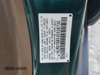 2003 Honda CR-V EX z VIN JHLRD78853C026730, wystawiony jako Copart lot #59042285 z przebiegiem 173 324 mil mil oraz Szkoda całkowita • Salvage title. Historia ofert i sprzedaży dostępna na DreamBid. Obrazek 12.