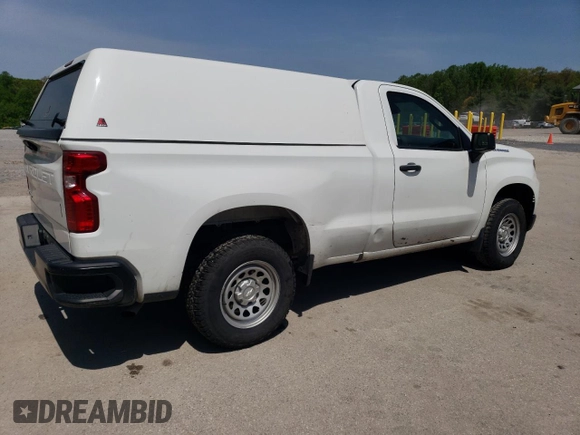 2023 Chevrolet Silverado 1500 Work Truck with VIN 3GCNAAEK6PG338222, listed as a Copart auction lot 53997895 with 111,926 mi miles and Clean Title. Bid and sale history available at DreamBid. Image 3.