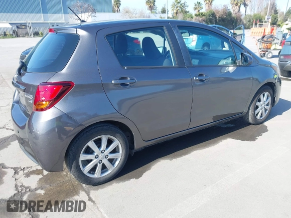 2015 Toyota Yaris L with VIN VNKKTUD3XFA022061, listed as a IAAI auction lot 41774318 with 134,082 mi miles. Bid and sale history available at carsss.com. Image 4.