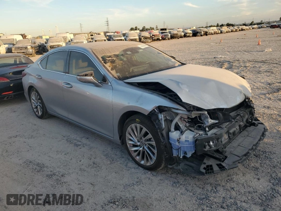 2022 Lexus ES with VIN 58AFZ1B14NU136244, listed as a Copart auction lot 76293464 with 6,279 mi miles and Salvage Title. Bid and sale history available at carsss.com. Image 4.