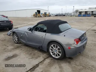 2007 BMW Z4 3.0i with VIN 4USBU33577LW60447, listed as a Copart auction lot 86652424 with 140,380 mi miles and Salvage Title. Bid and sale history available at carsss.com. Image 2.