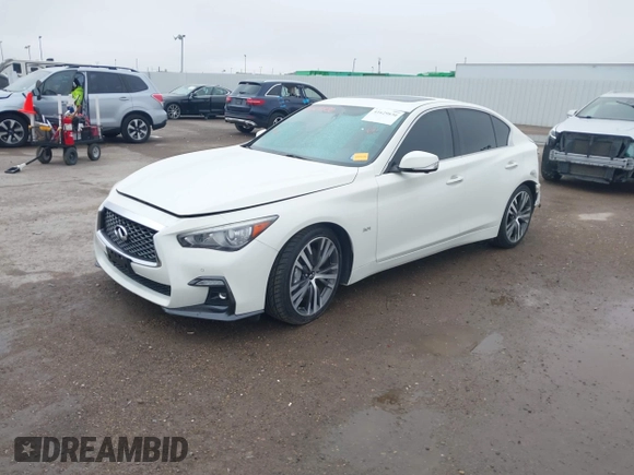 2020 Infiniti Q50 Luxe with VIN JN1EV7AP4LM200598, listed as a IAAI auction lot 41629830 with 69,882 mi miles and . Bid and sale history available at DreamBid. Image 18.