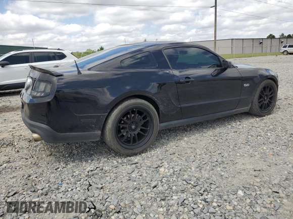 2012 Ford Mustang GT Premium with VIN 1ZVBP8CF5C5250759, listed as a Copart auction lot 51655095 with 124,351 mi miles and Salvage Title. Bid and sale history available at DreamBid. Image 3.
