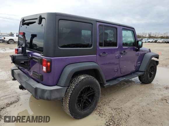 2018 Jeep Wrangler JK Unlimited Sport S with VIN 1C4BJWDG7JL907716, listed as a Copart auction lot 41833105 with 64,279 mi miles and Salvage Title. Bid and sale history available at carsss.com. Image 3.