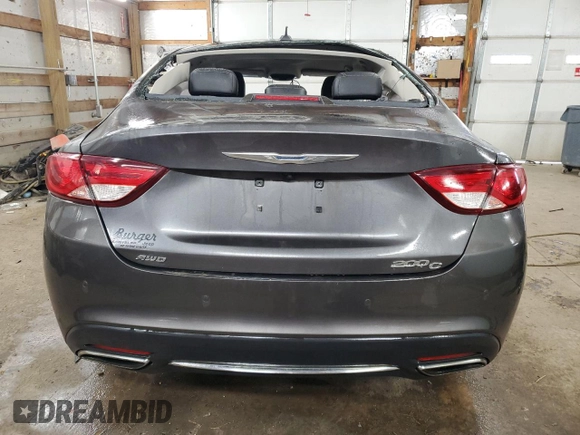 2016 Chrysler 200 C with VIN 1C3CCCEG3GN148155, listed as a Copart auction lot 45572735 with 0 mi miles and Non Repairable. Bid and sale history available at carsss.com. Image 6.