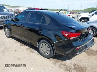 2022 Kia Rio S with VIN 3KPA24AD6NE502193, listed as a IAAI auction lot 42081391 with 18,683 mi miles and . Bid and sale history available at carsss.com. Image 3.