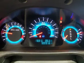 2012 Ford Fusion SEL with VIN 3FAHP0JA1CR281869, listed as a Copart auction lot 52486365 with 124,312 mi miles and Salvage Title. Bid and sale history available at carsss.com. Image 9.