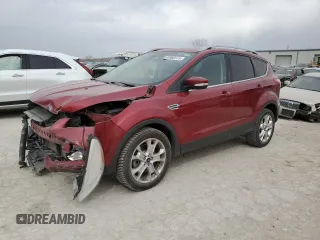 2016 Ford Escape Titanium with VIN 1FMCU9JX1GUC72265, listed as a Copart auction lot 48958575 with 65,313 mi miles and Salvage Title. Bid and sale history available at carsss.com. Image 1.