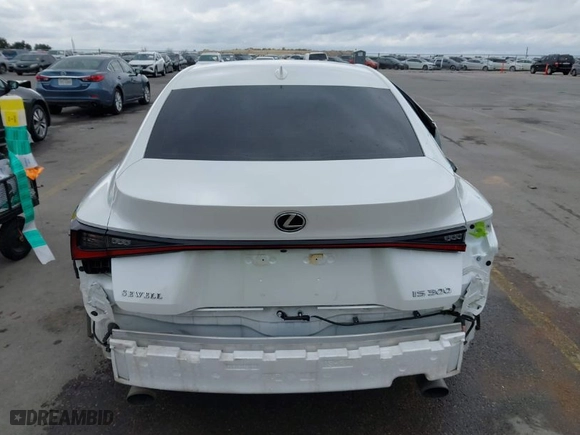 2022 Lexus IS with VIN JTHDA1D23N5121856, listed as a IAAI auction lot 41146026 with 58,937 mi miles. Bid and sale history available at carsss.com. Image 17.