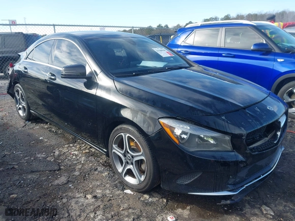 2018 Mercedes-Benz CLA with VIN WDDSJ4EB5JN606556, listed as a IAAI auction lot 41580048 with 150,368 mi miles. Bid and sale history available at carsss.com. Image 13.