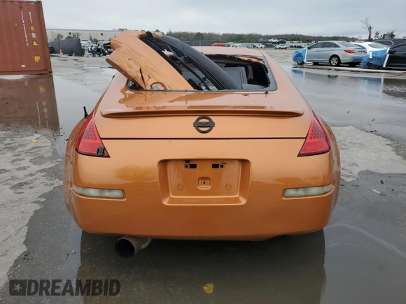 2004 Nissan 350Z Touring with VIN JN1AZ34E84T052629, listed as a Copart auction lot 46078465 with 0 mi miles and Salvage Title. Bid and sale history available at carsss.com. Image 6.