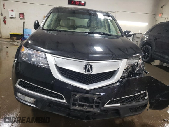 2011 Acura MDX Tech Pkg with VIN 2HNYD2H68BH529118, listed as a Copart auction lot 49588205 with 172,908 mi miles and Salvage Title. Bid and sale history available at carsss.com. Image 5.