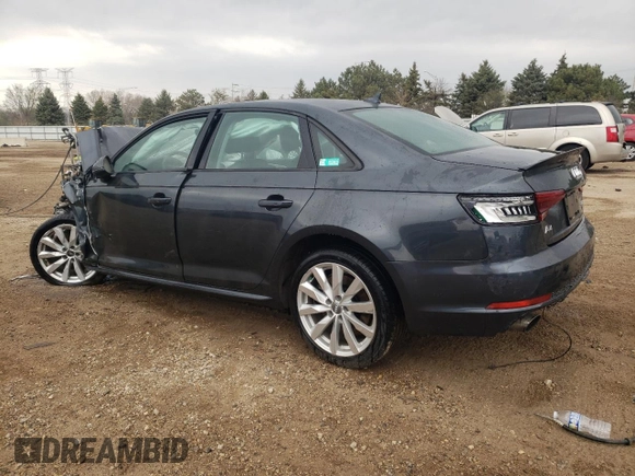 2018 Audi A4 Premium z VIN WAUDNAF46JA193136, wystawiony jako Copart lot #53395105 z przebiegiem Nie podano mil oraz Szkoda całkowita • Salvage title. Historia ofert i sprzedaży dostępna na DreamBid. Obrazek 2.