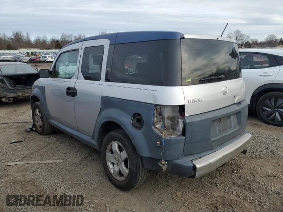 2005 Honda Element EX with VIN 5J6YH18685L015615, listed as a Copart auction lot 43807485 with 306,146 mi miles and Salvage Title. Bid and sale history available at DreamBid. Image 2.