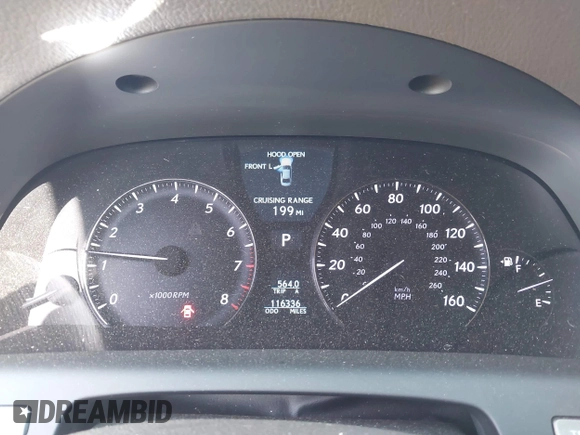 2007 Lexus LS 460 L with VIN JTHGL46F875002423, listed as a IAAI auction lot 41936798 with 116,336 mi miles and . Bid and sale history available at DreamBid. Image 7.