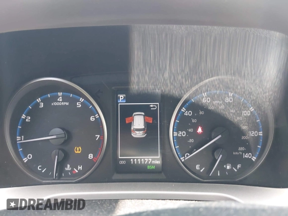 2018 Toyota RAV4 XLE with VIN JTMWFREV9JJ201845, listed as a IAAI auction lot 42442303 with 111,177 mi miles and . Bid and sale history available at DreamBid. Image 7.