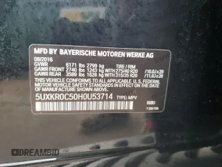 2017 BMW X5 xDrive35i z VIN 5UXKR0C50H0U53714, wystawiony jako Copart lot #57899365 z przebiegiem 124 846 mil mil oraz Szkoda całkowita • Salvage title. Historia ofert i sprzedaży dostępna na DreamBid. Obrazek 12.