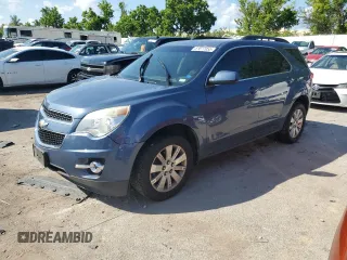 2011 Chevrolet Equinox 2LT z VIN 2CNFLNE51B6393693, wystawiony jako Copart lot #61677955 z przebiegiem 186 099 mil mil oraz Czysty tytuł • Clean title. Historia ofert i sprzedaży dostępna na DreamBid. Obrazek 1.