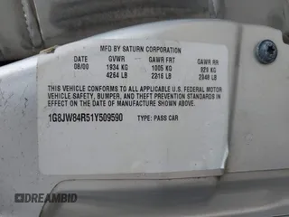 2001 Saturn LW z VIN 1G8JW84R51Y509590, wystawiony jako IAAI lot #42498992 z przebiegiem 123 436 mil mil oraz . Historia ofert i sprzedaży dostępna na DreamBid. Obrazek 9.