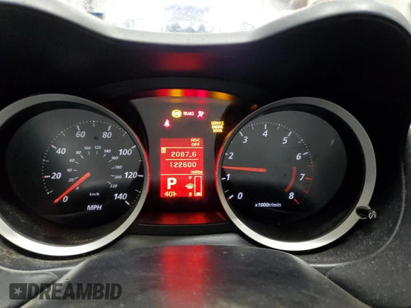 2010 Mitsubishi Lancer DE with VIN JA32U1FU5AU017835, listed as a Copart auction lot 87632195 with 122,600 mi miles and Salvage Title. Bid and sale history available at carsss.com. Image 9.