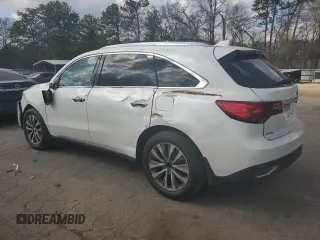 2015 Acura MDX Technology with VIN 5FRYD3H46FB005471, listed as a Copart auction lot 48311235 with 188,093 mi miles and Salvage title. Bid and sale history available at DreamBid. Image 2.
