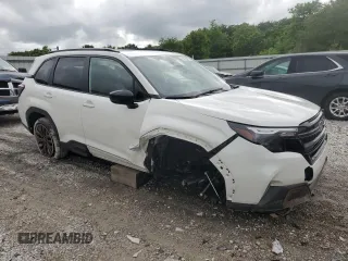 2025 Subaru Forester с VIN JF2SLDFC4SH520846, выставлен на аукционе Copart как лот 56168425 с пробегом 1 075 миль миль и Списание • Salvage title. История ставок и продаж доступна на DreamBid. Изображение 4.