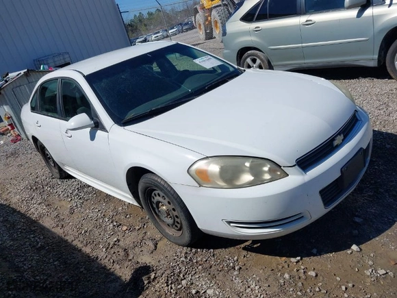 2010 Chevrolet Impala Police Police with VIN 2G1WD5EMXA1228853, listed as a IAAI auction lot 41662690 with NaN miles. Bid and sale history available at carsss.com. Image 1.