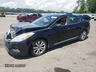 2014 Hyundai Azera with VIN KMHFG4JG4EA385813, listed as a Copart auction lot 54868975 with 177,059 mi miles and Salvage title. Bid and sale history available at DreamBid. Image 1.
