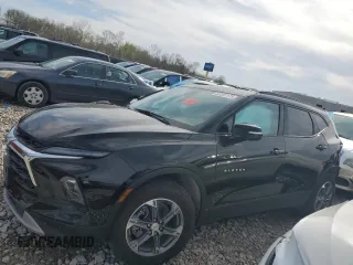 2023 Chevrolet Blazer LT with VIN 3GNKBJRS4PS182597, listed as a Copart auction lot 53307175 with 43,529 mi miles and Salvage title. Bid and sale history available at DreamBid. Image 1.