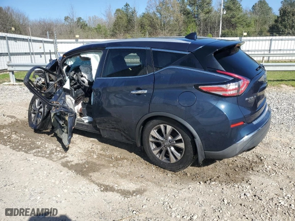 2017 Nissan Murano SL with VIN 5N1AZ2MH7HN148906, listed as a Copart auction lot 50197065 with 0 mi miles and Clean Title. Bid and sale history available at carsss.com. Image 2.