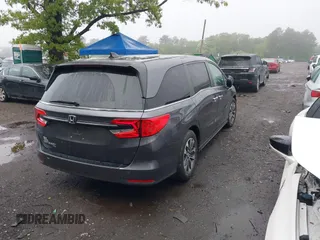 2022 Honda Odyssey EX-L z VIN 5FNRL6H77NB018068, wystawiony jako IAAI lot #42260972 z przebiegiem 37 990 mil mil oraz . Historia ofert i sprzedaży dostępna na DreamBid. Obrazek 4.