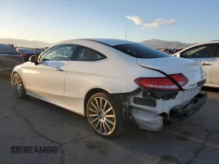 2017 Mercedes-Benz C 300 with VIN WDDWJ4JB8HF358637, listed as a Copart auction lot 84721744 with 56,442 mi miles and Salvage Title. Bid and sale history available at carsss.com. Image 2.