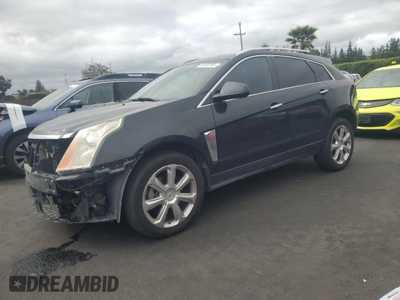 2013 Cadillac SRX Performance Collection with VIN 3GYFNDE33DS555717, listed as a Copart auction lot 53308195 with 125,528 mi miles and Salvage Title. Bid and sale history available at carsss.com. Image 1.