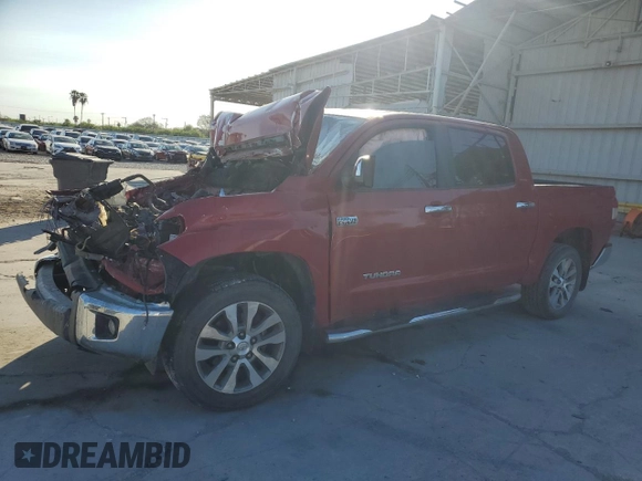2017 Toyota Tundra 2WD Limited with VIN 5TFFW5F16HX216492, listed as a Copart auction lot 81292404 with 0 mi miles and Salvage Title. Bid and sale history available at carsss.com. Image 1.