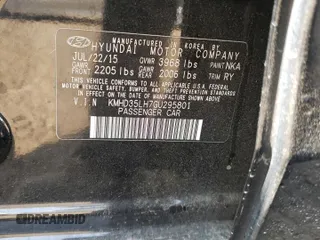 2016 Hyundai Elantra GT with VIN KMHD35LH7GU295801, listed as a Copart auction lot 68024214 with 0 mi miles and Salvage Title. Bid and sale history available at carsss.com. Image 14.