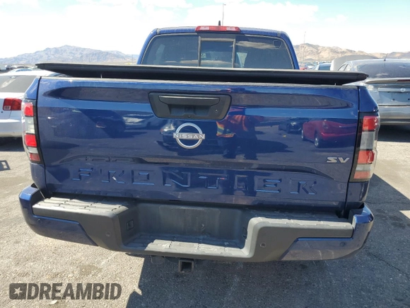 2022 Nissan Frontier S with VIN 1N6ED1EJXNN615051, listed as a Copart auction lot 54956615 with 46,826 mi miles and Salvage title. Bid and sale history available at DreamBid. Image 6.