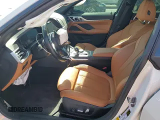 2022 BMW 4 Series 430i with VIN WBA63AV09NFM36850, listed as a Copart auction lot 49596085 with 51,405 mi miles and Salvage title. Bid and sale history available at DreamBid. Image 7.