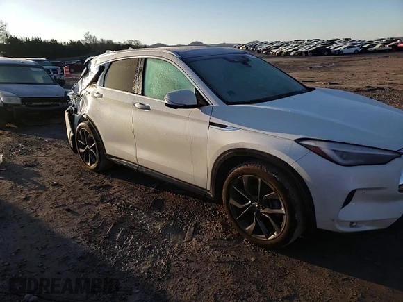 2019 Infiniti QX50 LUXE with VIN 3PCAJ5M37KF103066, listed as a Copart auction lot 71511262 with 59,538 mi miles. Bid and sale history available at carsss.com. Image 12.