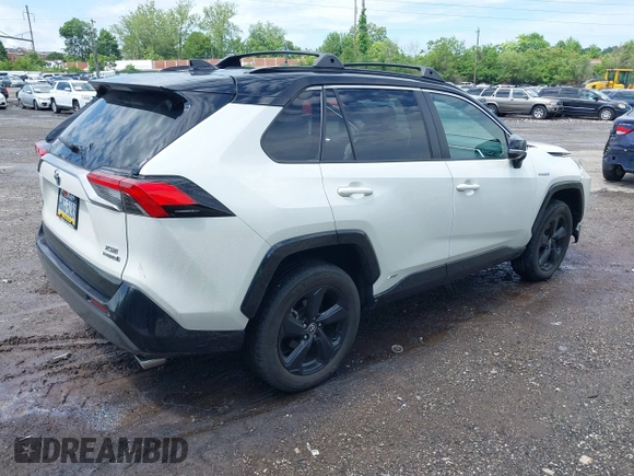 2021 Toyota RAV4 Hybrid XSE with VIN 4T3E6RFV9MU052563, listed as a IAAI auction lot 42295510 with 24,771 mi miles and . Bid and sale history available at DreamBid. Image 4.