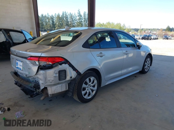 2021 Toyota Corolla LE with VIN 5YFEPMAE7MP208536, listed as a IAAI auction lot 42057509 with 58,522 mi miles and . Bid and sale history available at DreamBid. Image 4.