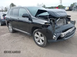 2012 Toyota Highlander Limited with VIN 5TDDK3EH7CS170207, listed as a IAAI auction lot 41711679 with 1 mi miles. Bid and sale history available at carsss.com. Image 1.